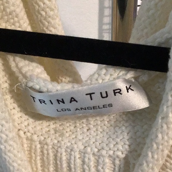 Trina Turk cotton/nylon sweater ! Very special! Never worn 💞 - Picture 2 of 6
